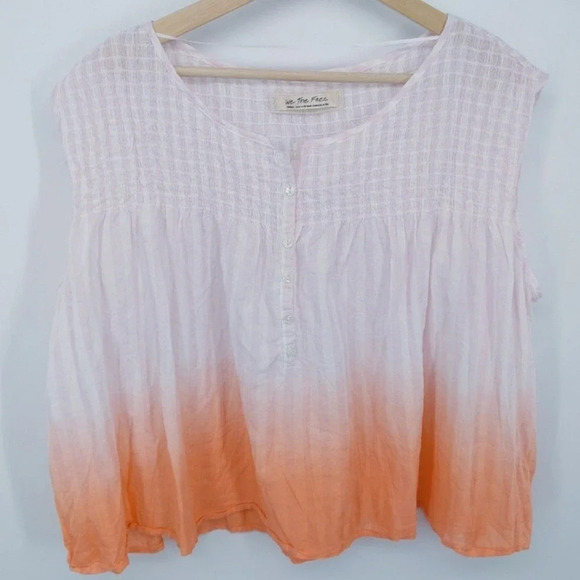 Free People Little Bit of Something Ombré Blouse S - Picture 3 of 7